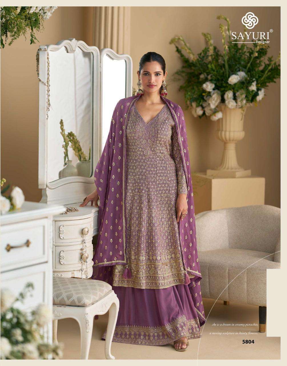 SAYURI PRESENTS VIRASAT DESIGNER HEAVY WORK SALWAR SUITS CATALOG WHOLESALER AND EXPORTER 
