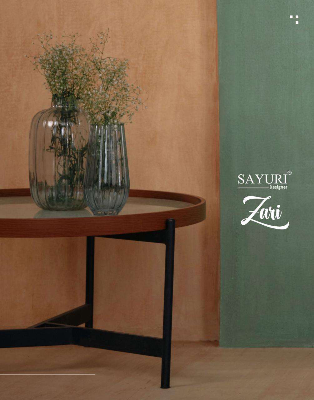 SAYURI PRESENTS ZARI DESIGNER HEAVY WORK SALWAR SUITS CATALOG WHOLESALER AND EXPORTER 