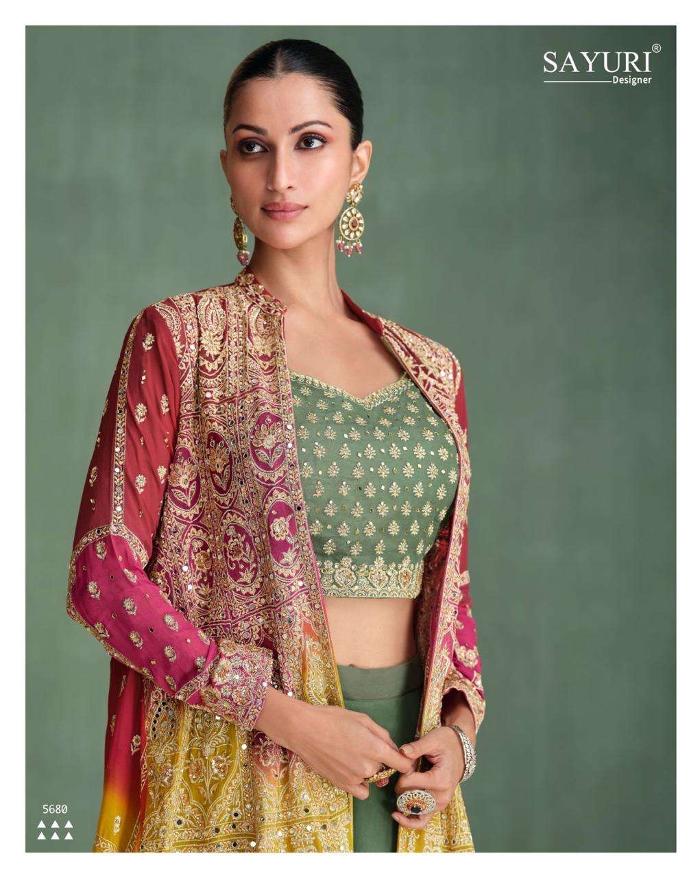 SAYURI PRESENTS ZARI DESIGNER HEAVY WORK SALWAR SUITS CATALOG WHOLESALER AND EXPORTER 