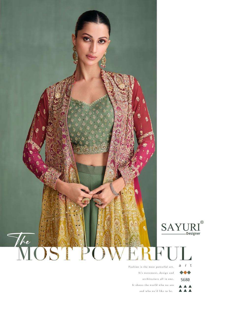 SAYURI PRESENTS ZARI DESIGNER HEAVY WORK SALWAR SUITS CATALOG WHOLESALER AND EXPORTER 