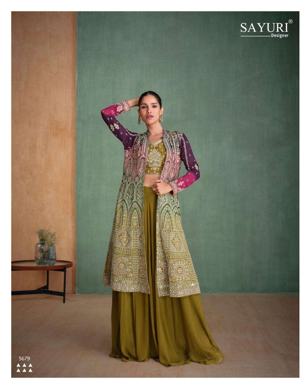 SAYURI PRESENTS ZARI DESIGNER HEAVY WORK SALWAR SUITS CATALOG WHOLESALER AND EXPORTER 
