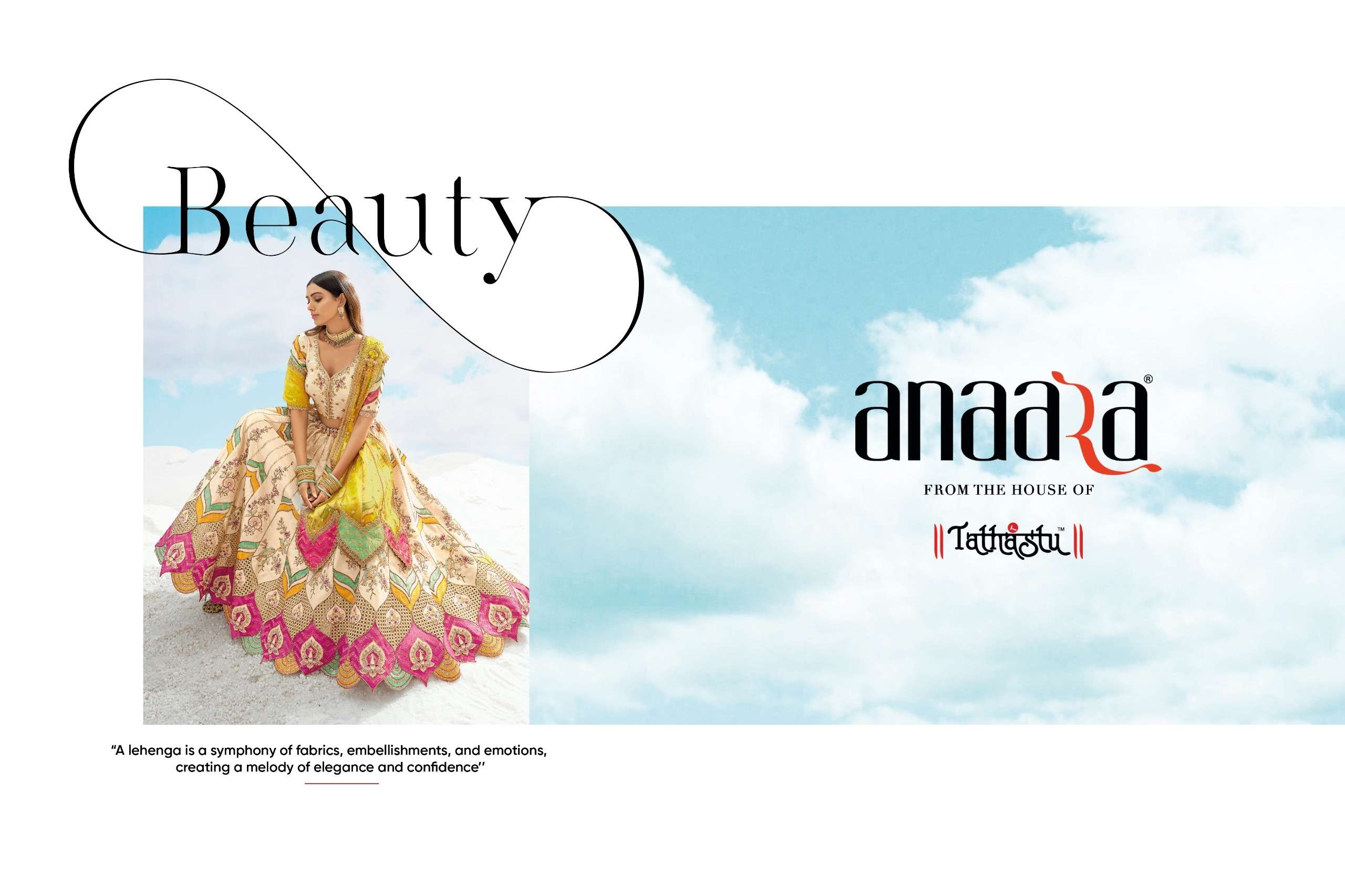 TATHASTU PRESENTS ANAARA 7600 SERIES HEAVY DESIGNER LEHNGHA CHOLI CATALOG WHOLESALER AND EXPORTRE IN SURAT 