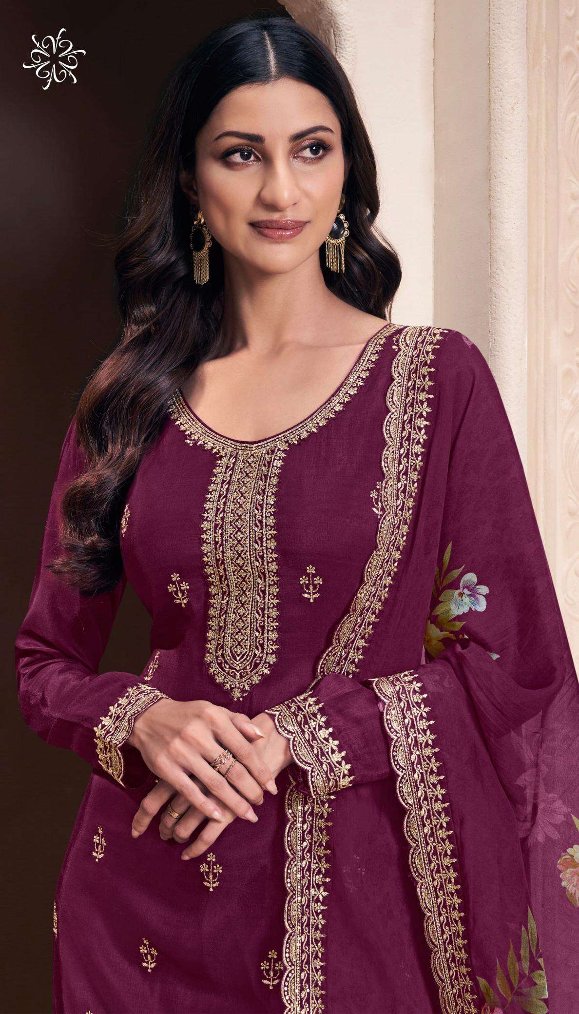 vinay presents kuleesh shivangi vol 2 moonga silk traditional salwar suits catalog wholesaler and exporter 