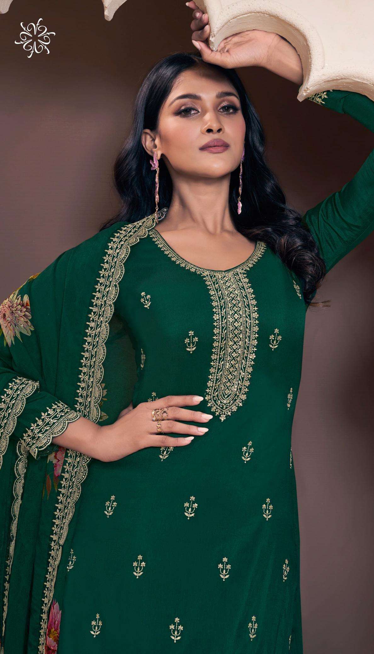 vinay presents kuleesh shivangi vol 2 moonga silk traditional salwar suits catalog wholesaler and exporter 