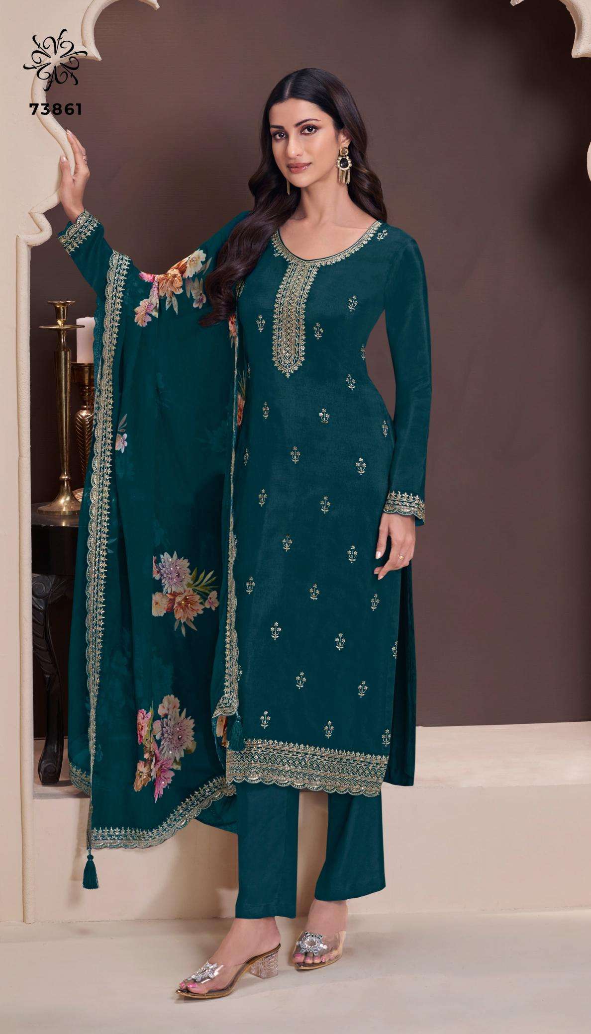 vinay presents kuleesh shivangi vol 2 moonga silk traditional salwar suits catalog wholesaler and exporter 