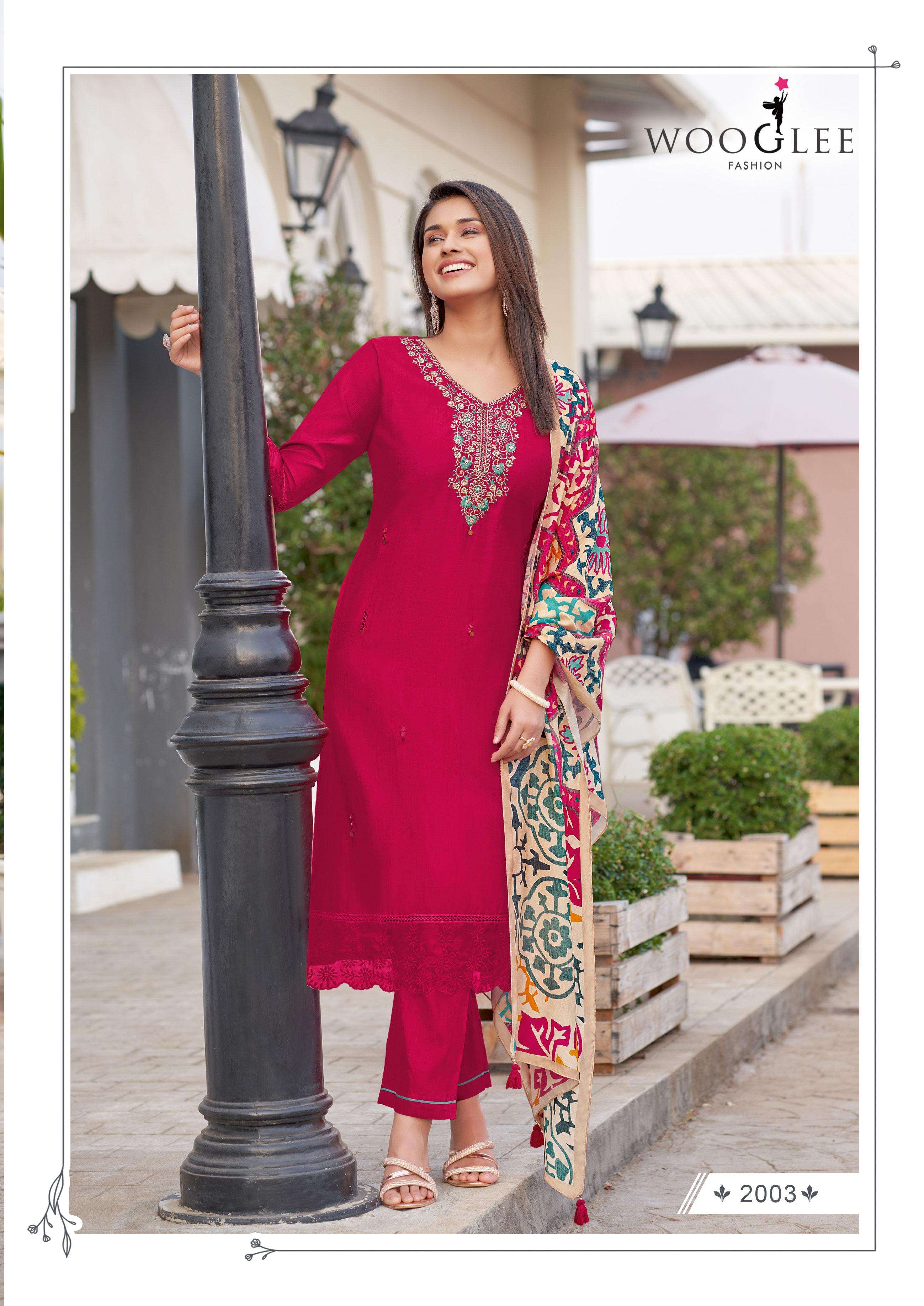 Wooglee Presents Ehsaas Viscose Weaving Readymade Classic Long Kurtis Catalog Wholesaler And Exporter 