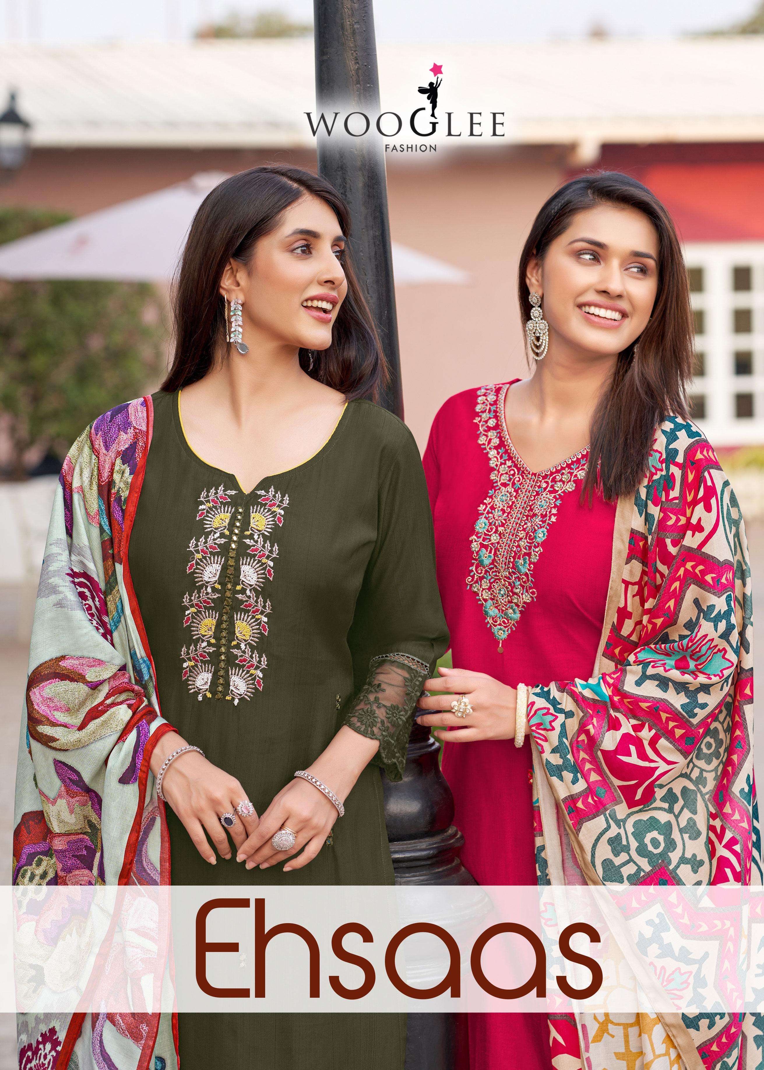 Wooglee Presents Ehsaas Viscose Weaving Readymade Classic Long Kurtis Catalog Wholesaler And Exporter 