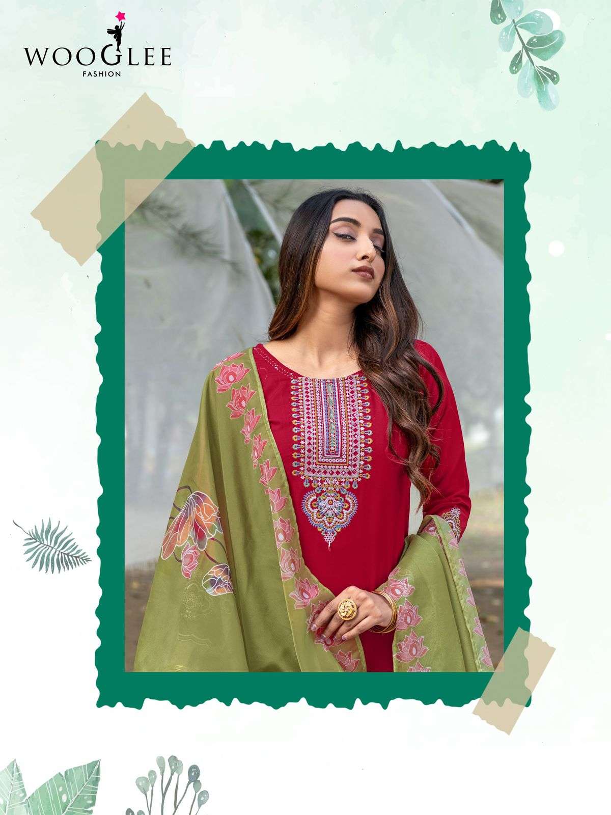 wooglee presents suhana rayon readymade womens indian kurtis catalog wholesaler and exporter in surat