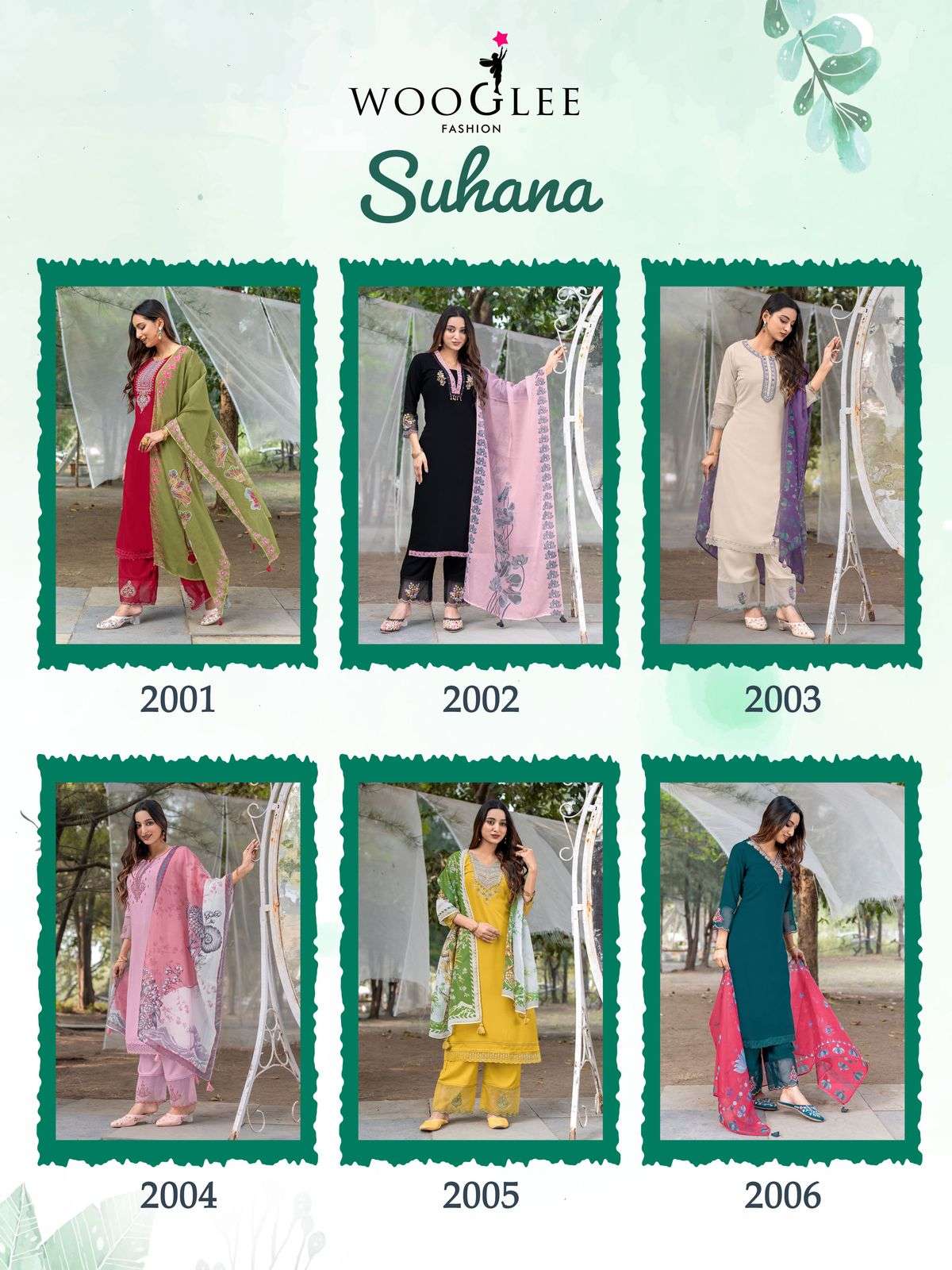 wooglee presents suhana rayon readymade womens indian kurtis catalog wholesaler and exporter in surat