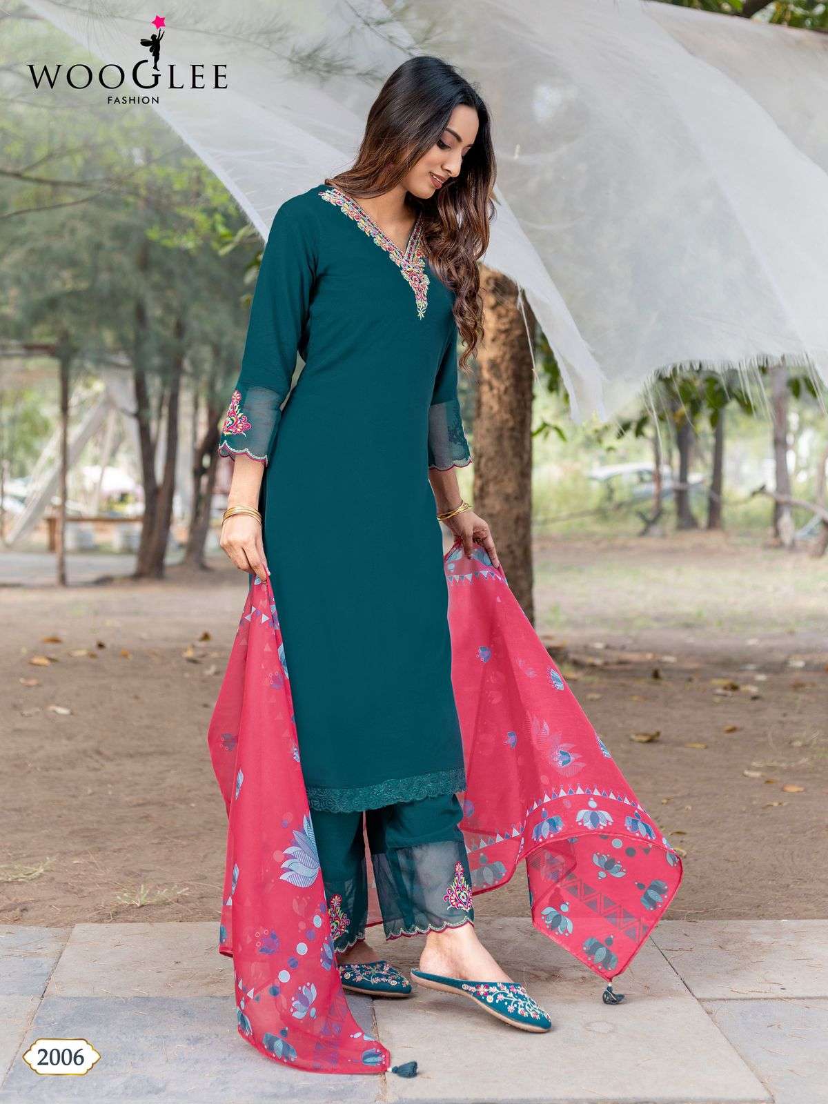 wooglee presents suhana rayon readymade womens indian kurtis catalog wholesaler and exporter in surat