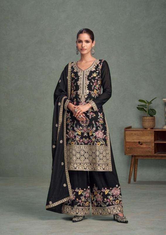 aashirwad creation parul readymade chinon silk traditional plazzo salwar suits catalog Wholesaler and exporter 