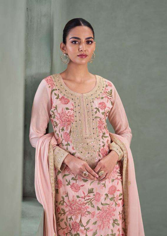 aashirwad creation parul readymade chinon silk traditional plazzo salwar suits catalog Wholesaler and exporter 