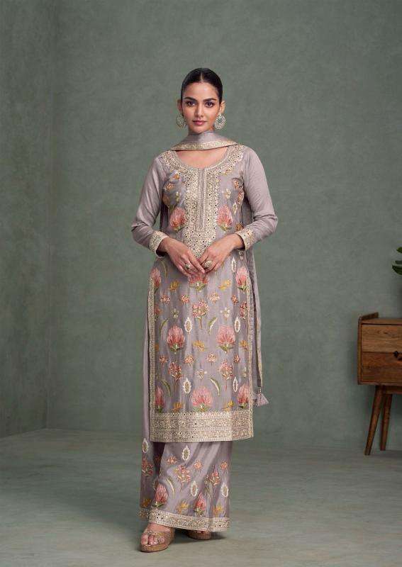 aashirwad creation parul readymade chinon silk traditional plazzo salwar suits catalog Wholesaler and exporter 