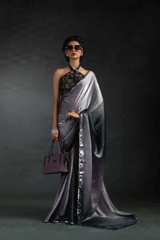 Akshaya D.no 102A To 102E Wholesale Satin Silk Ready To Wear Stitched Sarees Catalog Wholesaler And Exporter 