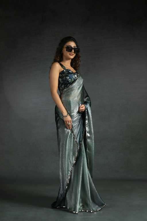 Akshaya D.no 102A To 102E Wholesale Satin Silk Ready To Wear Stitched Sarees Catalog Wholesaler And Exporter 