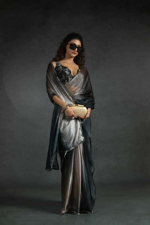 Akshaya D.no 102A To 102E Wholesale Satin Silk Ready To Wear Stitched Sarees Catalog Wholesaler And Exporter 