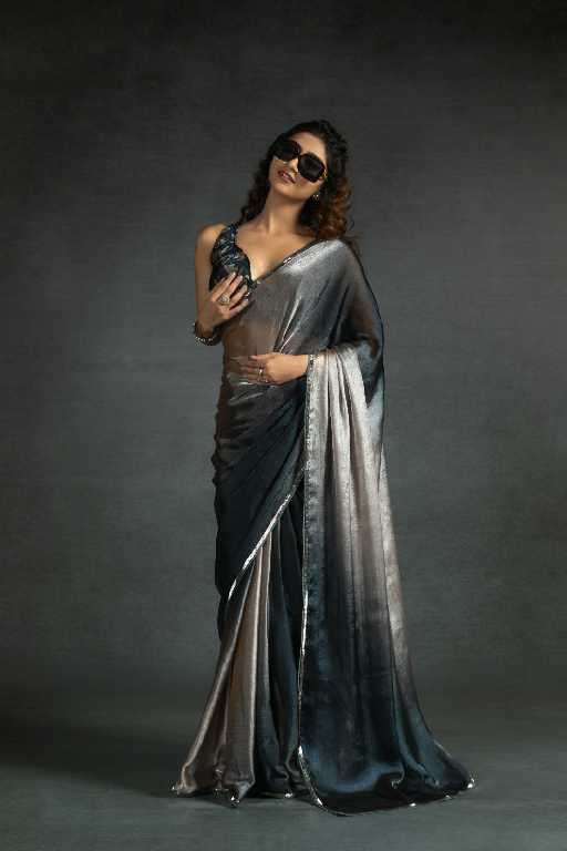 Akshaya D.no 102A To 102E Wholesale Satin Silk Ready To Wear Stitched Sarees Catalog Wholesaler And Exporter 