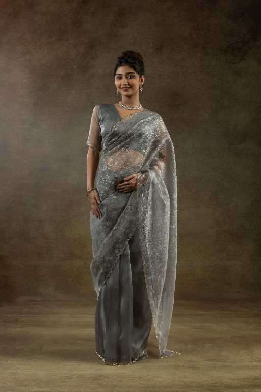 Akshaya D.no 107A To 107G Wholesale Satin Silk Ready To Wear Stitched Sarees Catalog Wholesaler And Exporter 