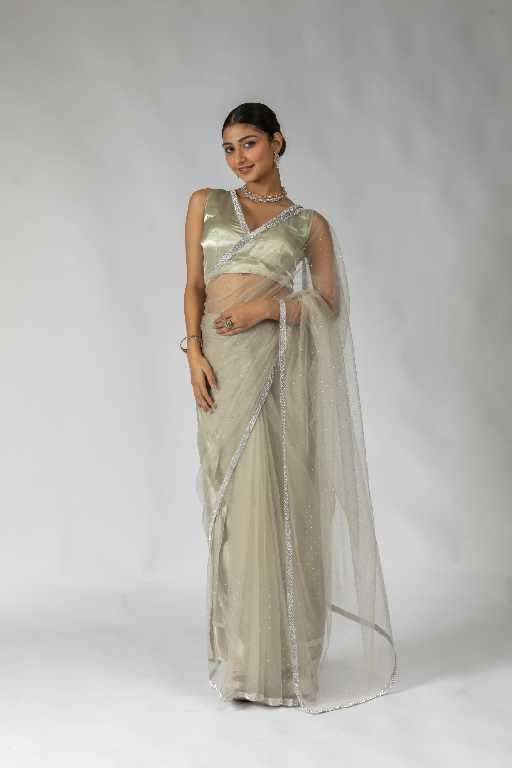 Akshaya D.no 109A To 109F Wholesale Satin Silk Ready To Wear Stitched Sarees Catalog Wholesaler And Exporter 