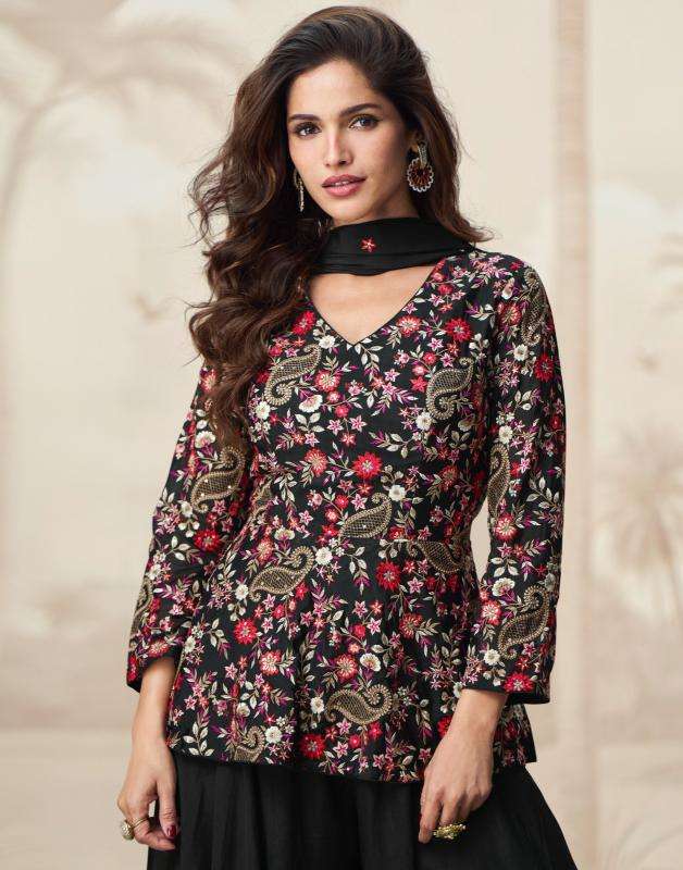 Ashirwad Presents Jivika 10246-10247 Fancy Dresses Plazzo Catalog Wholesaler And Exporter 