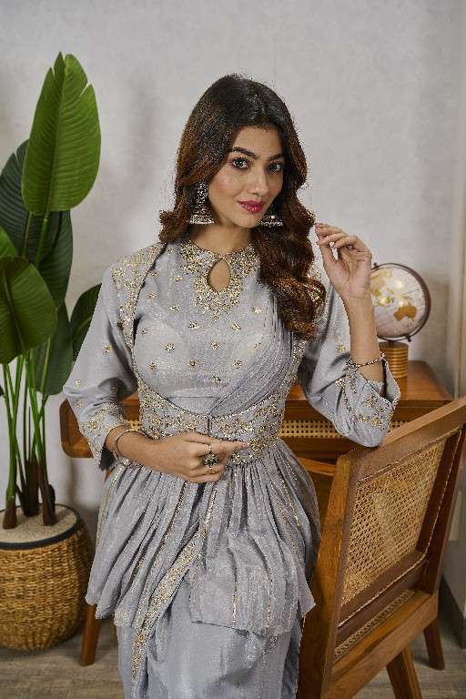 Jivora Presents Bliss D.no 1051 To 1068 Series Wholesale Designer Stitched Sarees Catalog Wholesaler 