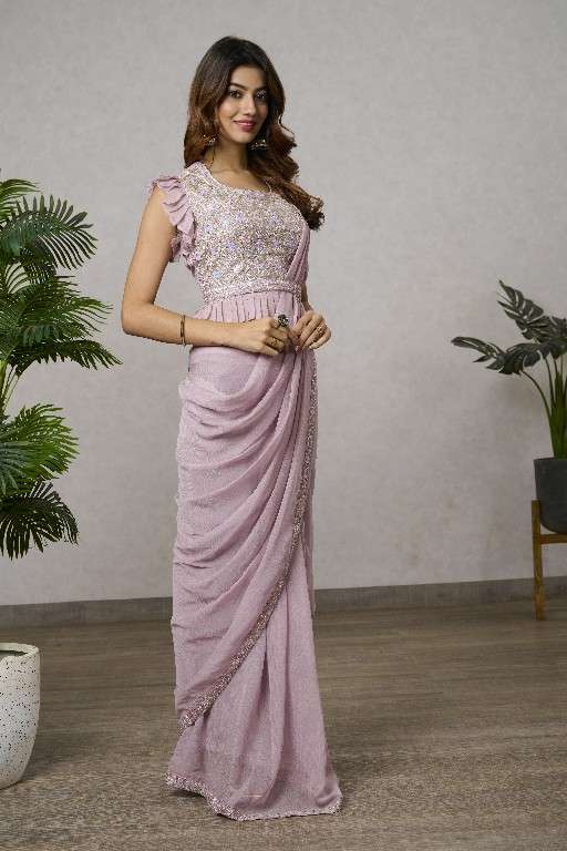 Jivora Presents Bliss D.no 1051 To 1068 Series Wholesale Designer Stitched Sarees Catalog Wholesaler 