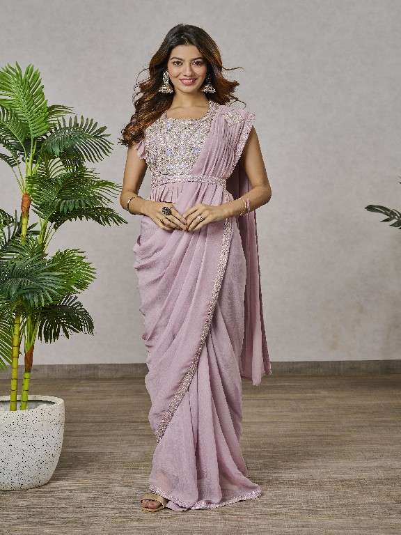 Jivora Presents Bliss D.no 1051 To 1068 Series Wholesale Designer Stitched Sarees Catalog Wholesaler 