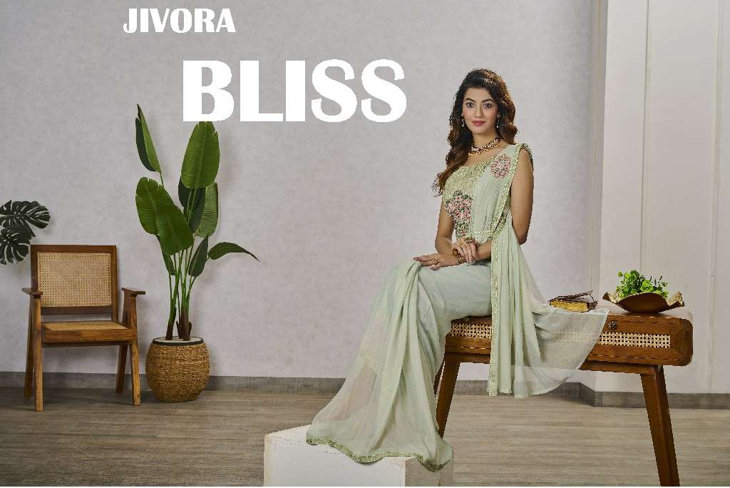 Jivora Presents Bliss D.no 1051 To 1068 Series Wholesale Designer Stitched Sarees Catalog Wholesaler 