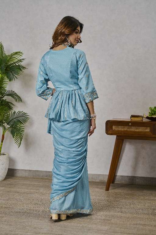Jivora Presents Bliss D.no 1051 To 1068 Series Wholesale Designer Stitched Sarees Catalog Wholesaler 