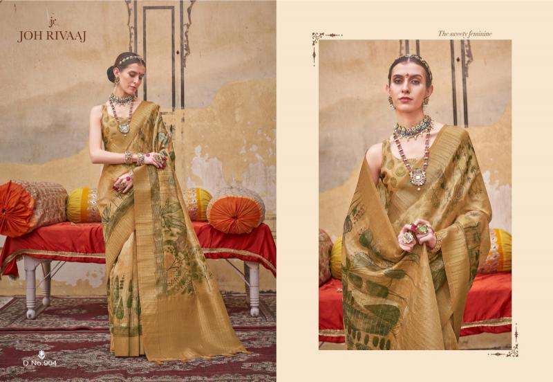 Joh Rivaaj Presents Jankaar 901-909 Series Shop Trendy Saree Wholesaler Catalog Wholesaler And Exporter 