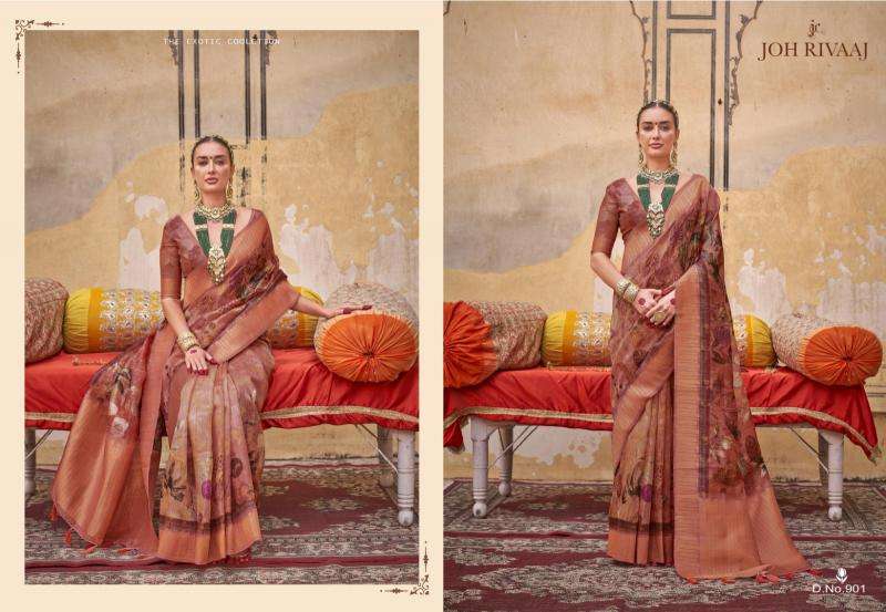Joh Rivaaj Presents Jankaar 901-909 Series Shop Trendy Saree Wholesaler Catalog Wholesaler And Exporter 