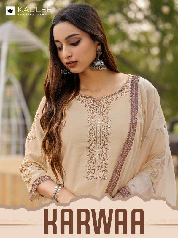 Kadlee Presents Karwaa Viscose Weaving Fully Stitch Gorgeous Kurtis Catalog Wholesaler 