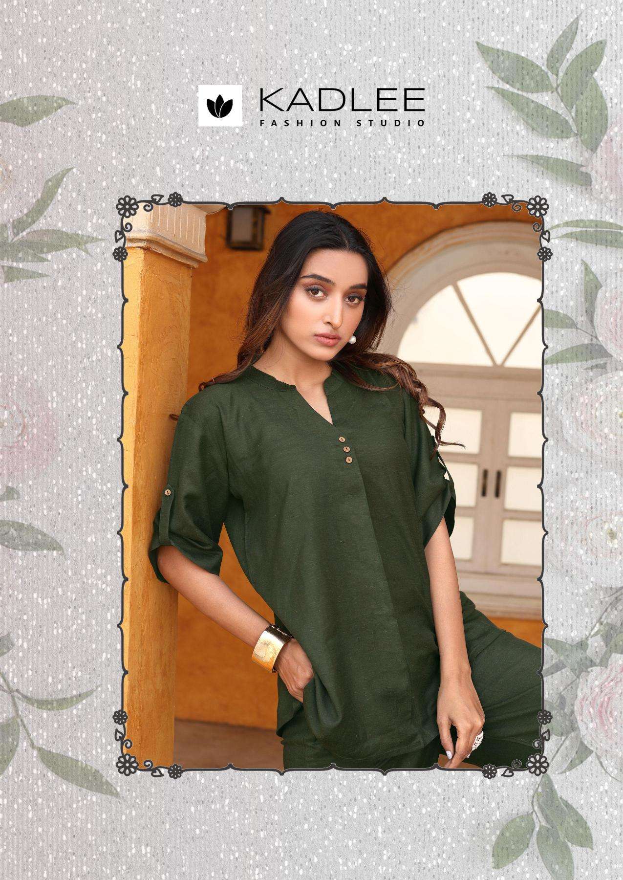 Kadlee Presents Olivia Rayon Kurti With Pant Co Ord Catalog Wholesaler And Exporter 