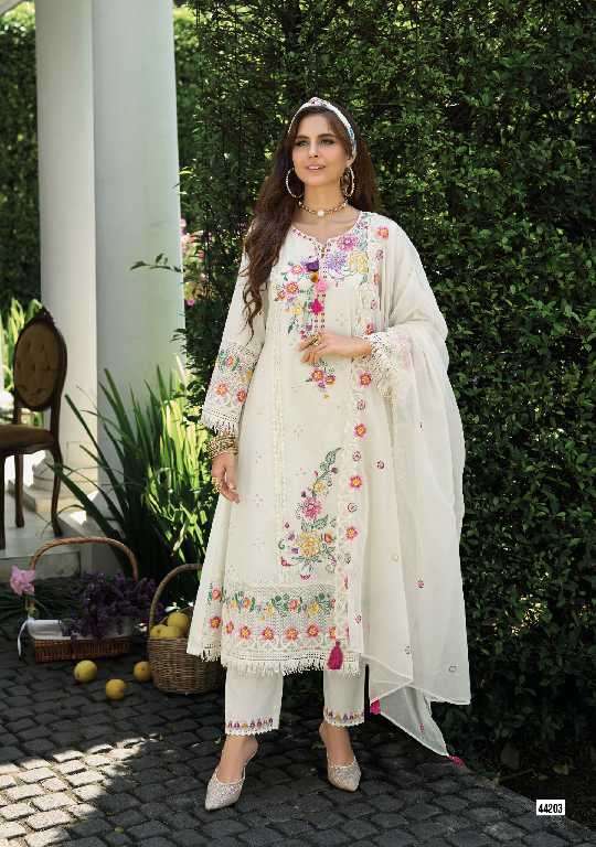 Kailee Presents Safarnama Vol-6 Wholesale A-Line Style Kurti With Pant And Dupatta Catalog Wholesaler And Exporter 