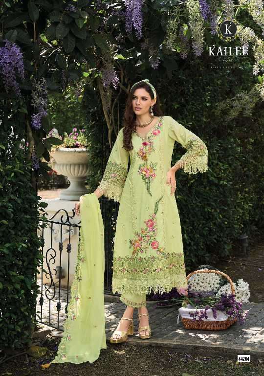 Kailee Presents Safarnama Vol-6 Wholesale A-Line Style Kurti With Pant And Dupatta Catalog Wholesaler And Exporter 
