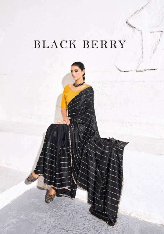 Kala Jamun Presents Black Berry Wholesale Fancy Satin With Zari Work Sarees Catalog Wholesaler And exporter 