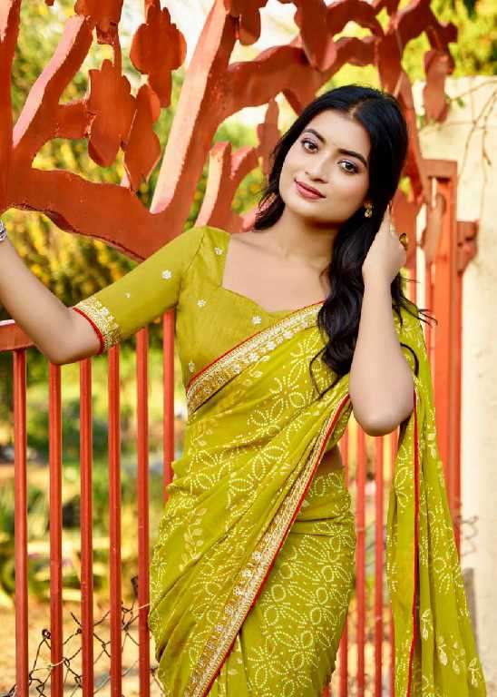 Kashvi Creation Presents Chuneri Vol-3 Mono Georgette Fancy Printed Sarees Catalog Wholesaler And Exporter 