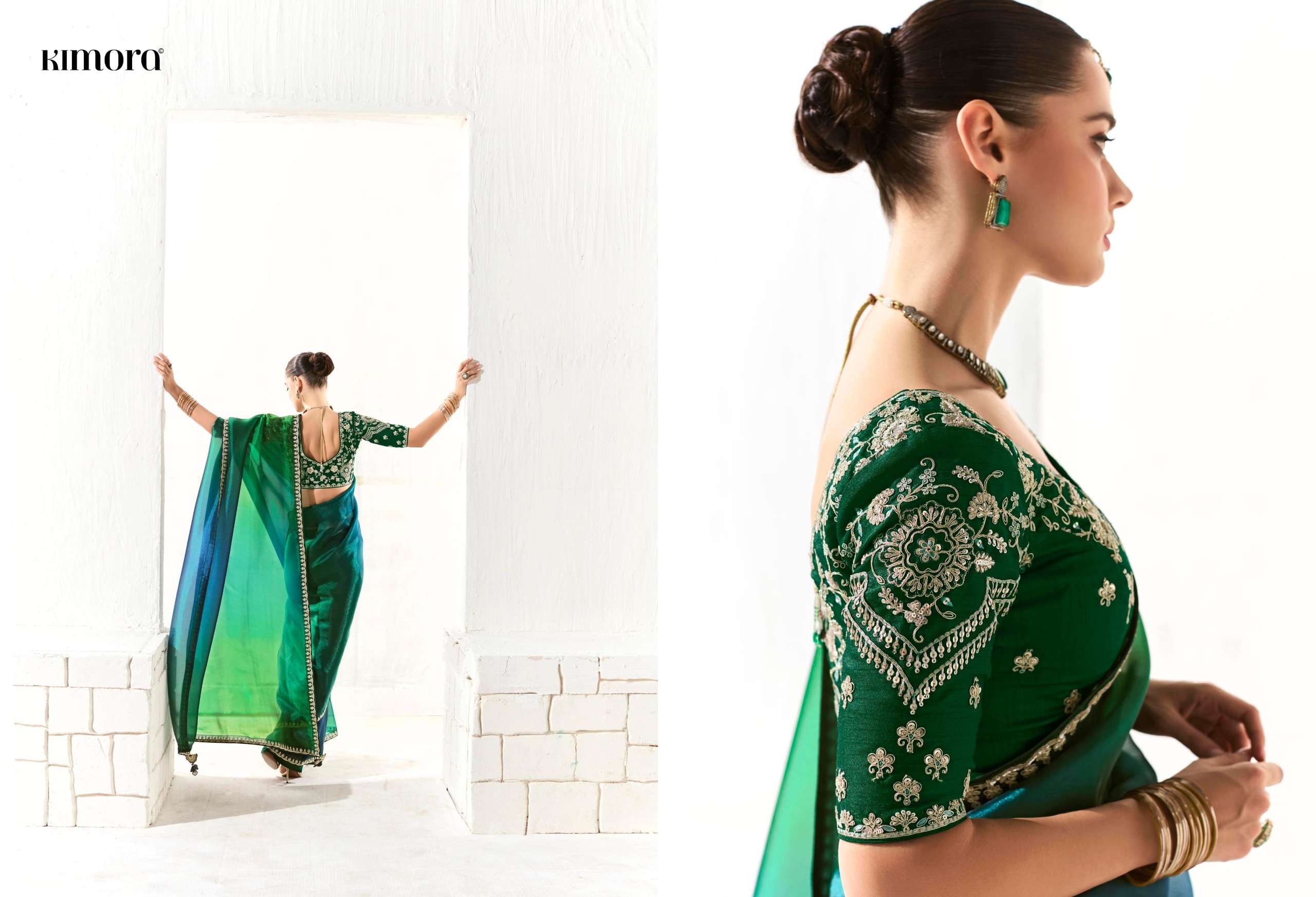 KIMORA PRESENTS RUNWAY ORGANZA FANCY FEBRICS SAREE CATALOG WHOLESALER AND EXPORTER 