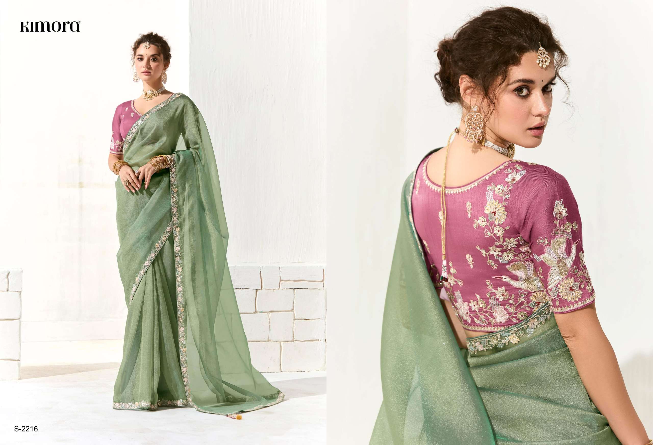 KIMORA PRESENTS RUNWAY ORGANZA FANCY FEBRICS SAREE CATALOG WHOLESALER AND EXPORTER 