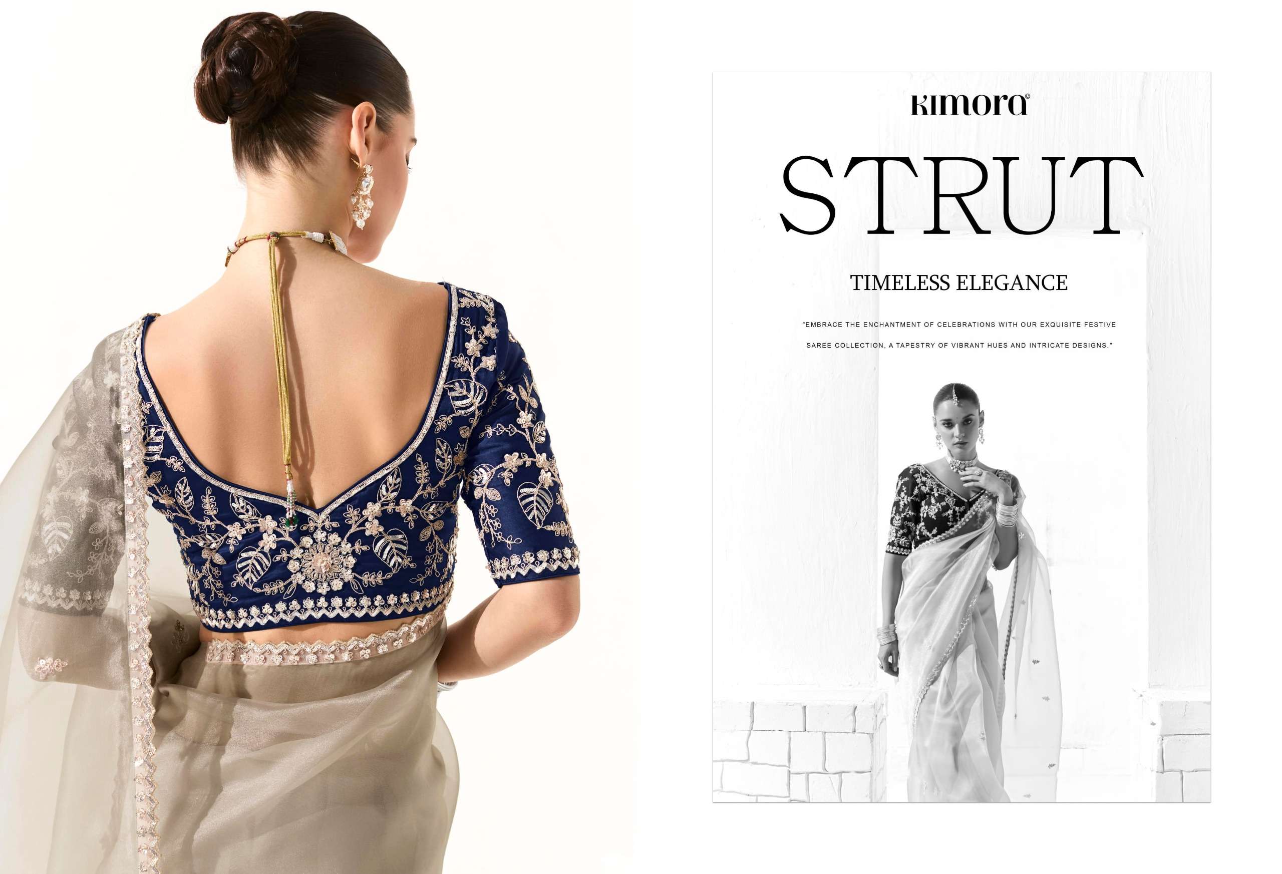 KIMORA PRESENTS RUNWAY ORGANZA FANCY FEBRICS SAREE CATALOG WHOLESALER AND EXPORTER 