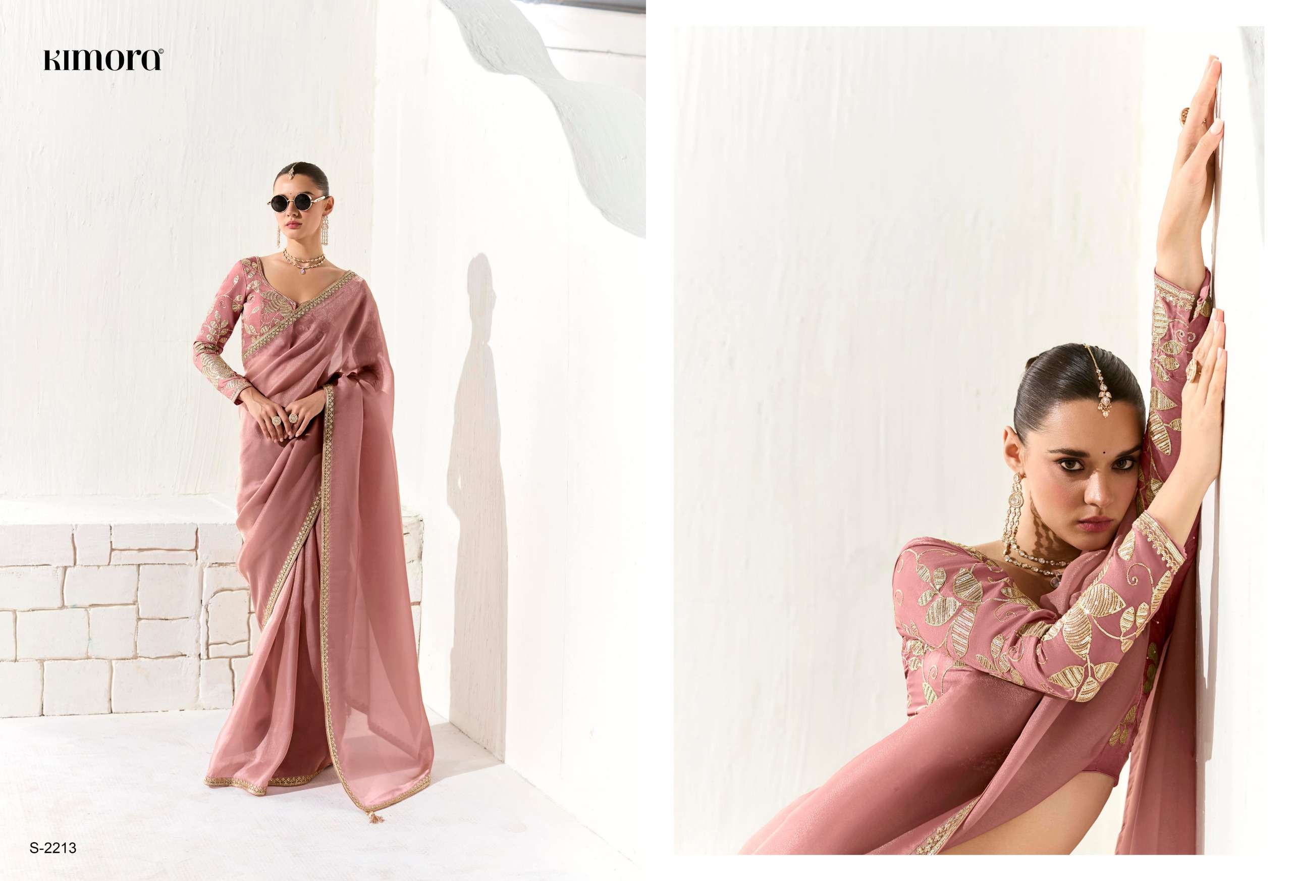 KIMORA PRESENTS RUNWAY ORGANZA FANCY FEBRICS SAREE CATALOG WHOLESALER AND EXPORTER 