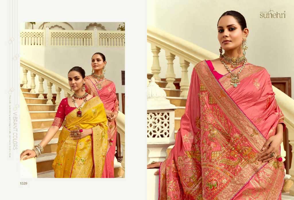 Kimora Presents Sunehri Alankar 1521-1531 Dola Silk Occasion Wear Saree For Ladies Catalog Wholesaler And Exporter 