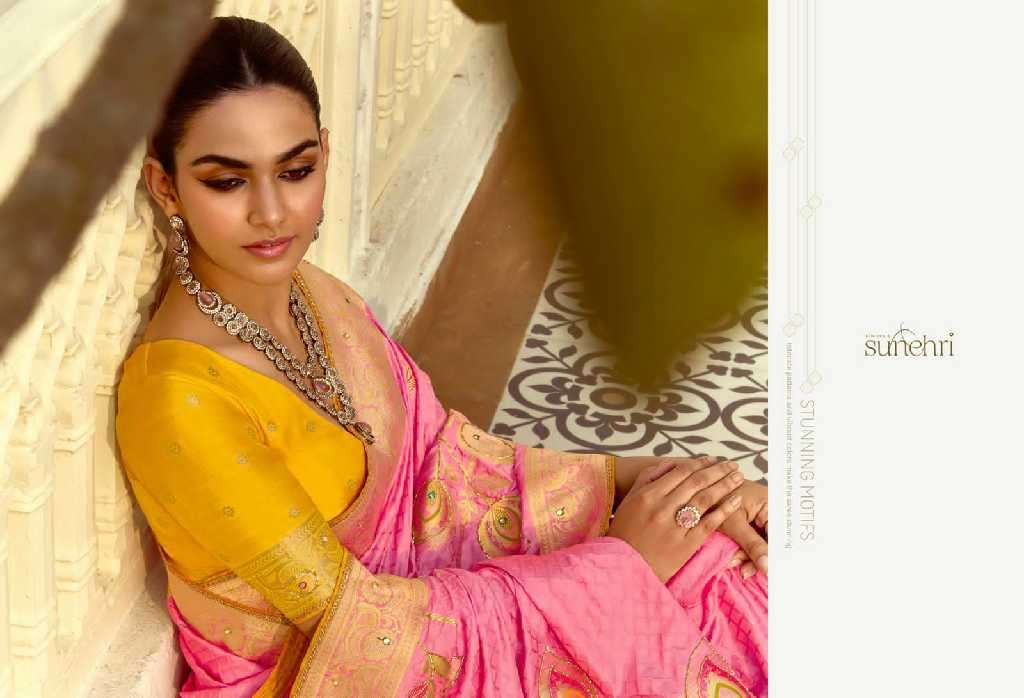 Kimora Presents Sunehri Alankar 1521-1531 Dola Silk Occasion Wear Saree For Ladies Catalog Wholesaler And Exporter 