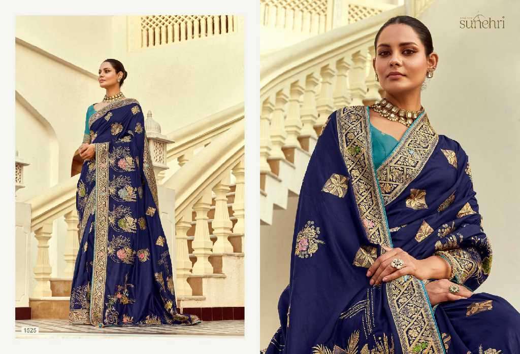 Kimora Presents Sunehri Alankar 1521-1531 Dola Silk Occasion Wear Saree For Ladies Catalog Wholesaler And Exporter 