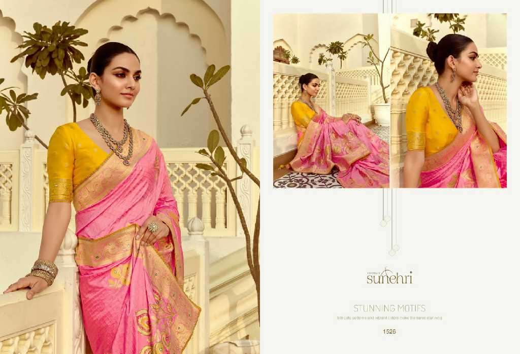 Kimora Presents Sunehri Alankar 1521-1531 Dola Silk Occasion Wear Saree For Ladies Catalog Wholesaler And Exporter 