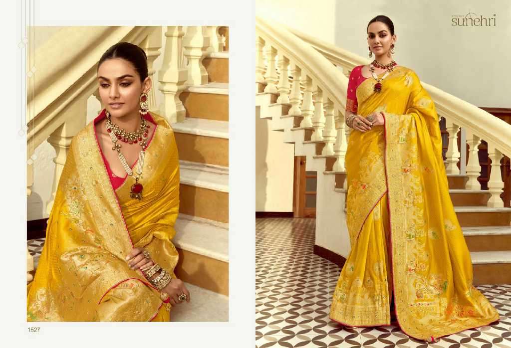 Kimora Presents Sunehri Alankar 1521-1531 Dola Silk Occasion Wear Saree For Ladies Catalog Wholesaler And Exporter 