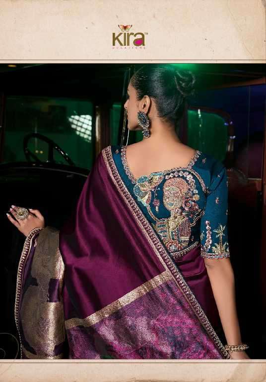 Kira Creations Presents Kanya Wholesale Pure Silk With Beautiful Designer Sarees Catalog Wholesaler And Exporter 