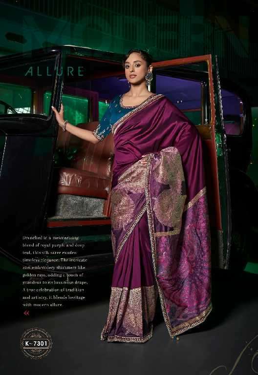 Kira Creations Presents Kanya Wholesale Pure Silk With Beautiful Designer Sarees Catalog Wholesaler And Exporter 