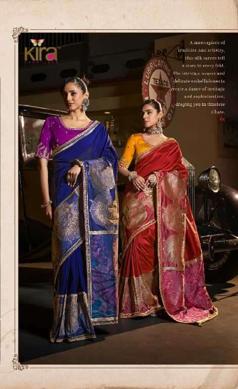 Kira Creations Presents Kanya Wholesale Pure Silk With Beautiful Designer Sarees Catalog Wholesaler And Exporter 