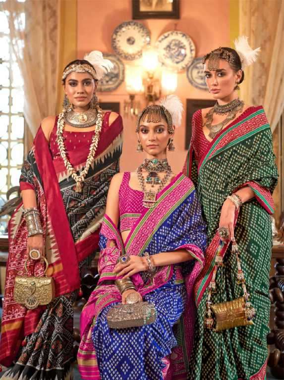 Kreshva Presents Pankh Patola Wholesale Super PV Silk Wholesale Indian Sarees Catalog Wholesaler And Exporter 